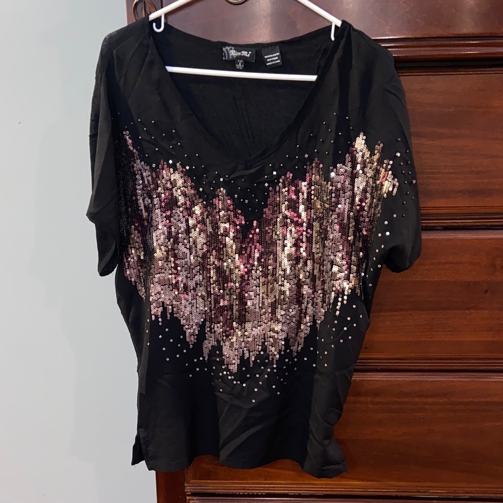 Miss Me, size S, black sequin